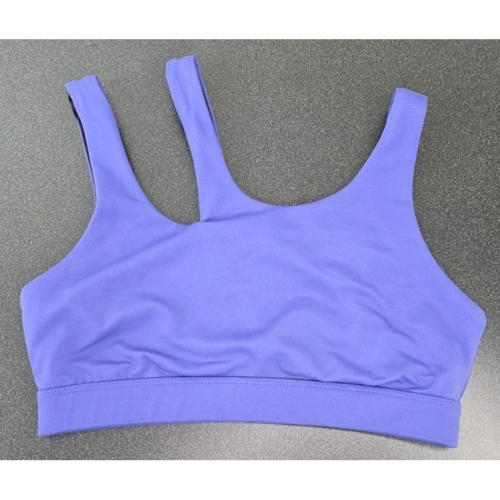 Ptula Faith Sports Bra Woman S Purple Strappy Yoga Gym